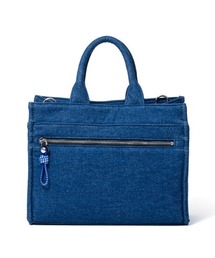 MANIUNO（マニウノ）の「MANIUNO(マニウノ) Denim 　デニムスクエアミニトート（M）（トートバッグ）」
