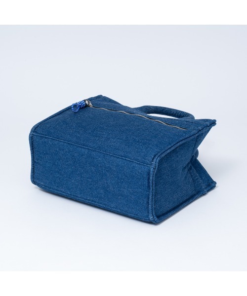 MANIUNO（マニウノ）の「MANIUNO(マニウノ) Denim 　デニムスクエアミニトート（M）（トートバッグ・メンズ・ネイビー/カーキ・FREE）」の9枚目の写真