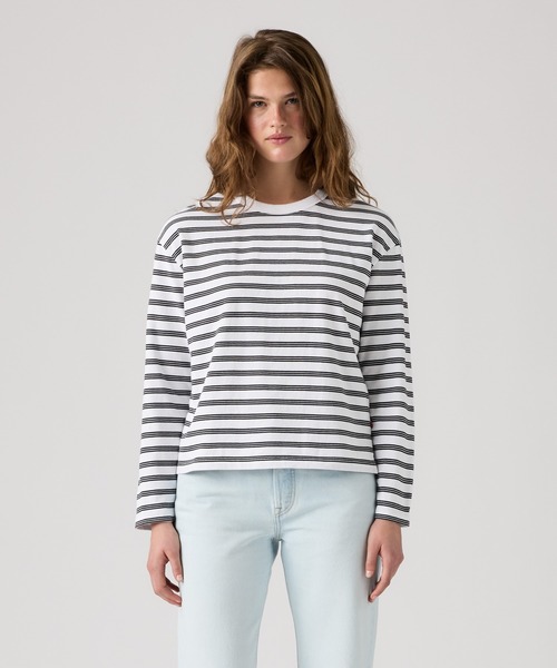 Levi's(リーバイス)の「Levi's/リーバイス ヴィンテージ ロングスリーブTシャツ(Tシャツ/カットソー・レディース・ホワイト・S/M/XS)」の2枚目の写真
