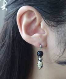 4quince（フォークインス）の「ストーンドロップピアス（ピアス（両耳用））」
