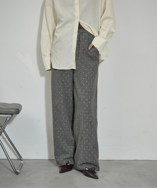 THE YOn(ザヨン)の「グリッタードットツイードイージーパンツ(その他パンツ・レディース・グレー/チャコールグレー・M/S)」の20枚目の写真