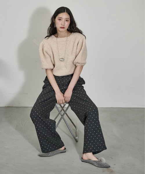 THE YOn(ザヨン)の「グリッタードットツイードイージーパンツ(その他パンツ・レディース・グレー/チャコールグレー・M/S)」の18枚目の写真