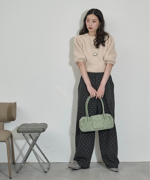 THE YOn(ザヨン)の「グリッタードットツイードイージーパンツ(その他パンツ・レディース・グレー/チャコールグレー・M/S)」の12枚目の写真