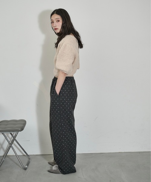 THE YOn(ザヨン)の「グリッタードットツイードイージーパンツ(その他パンツ・レディース・グレー/チャコールグレー・M/S)」の10枚目の写真