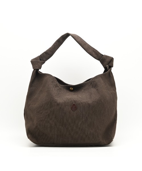CLEDRAN（クレドラン）の「【A4サイズ収納可能　コットンジュート素材】CL4037 HASA KNOT ONE SHOULDER（ショルダーバッグ・レディース・ブラック/ベージュ/ブラウン・FREE）」の3枚目の写真