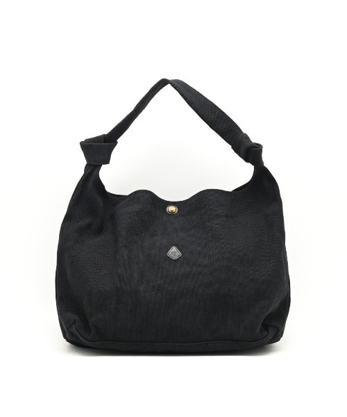 CLEDRAN（クレドラン）の「【A4サイズ収納可能　コットンジュート素材】CL4037 HASA KNOT ONE SHOULDER（ショルダーバッグ・レディース・ブラック/ベージュ/ブラウン・FREE）」の2枚目の写真