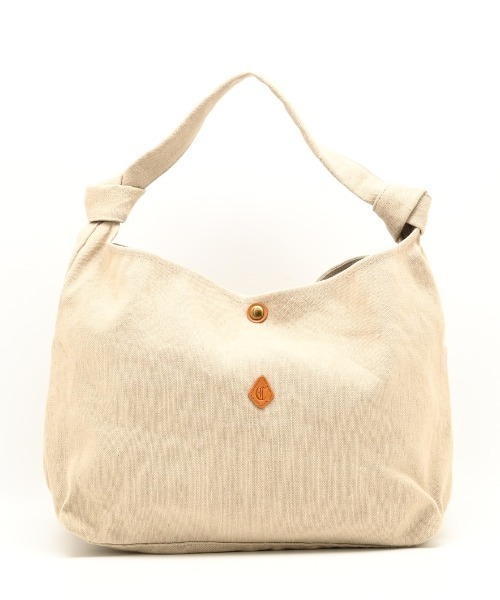 CLEDRAN（クレドラン）の「【A4サイズ収納可能　コットンジュート素材】CL4037 HASA KNOT ONE SHOULDER（ショルダーバッグ・レディース・ブラック/ベージュ/ブラウン・FREE）」の12枚目の写真