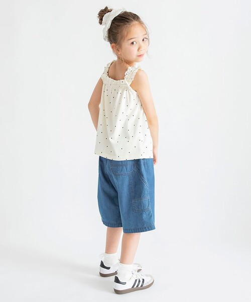 BRANSHES(ブランシェス)の「【接触冷感】フリルタンクトップ(タンクトップ・キッズ・アイボリー/レッド/チャコールグレー・100/150/130/90/110/80/120/140)」の7枚目の写真