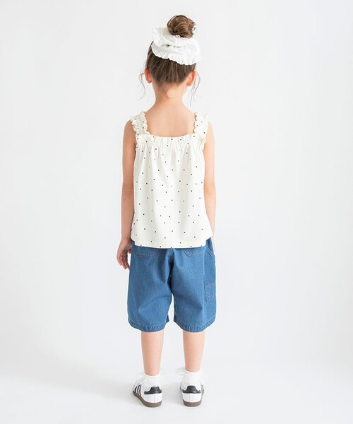 BRANSHES(ブランシェス)の「【接触冷感】フリルタンクトップ(タンクトップ・キッズ・アイボリー/レッド/チャコールグレー・100/150/130/90/110/80/120/140)」の8枚目の写真