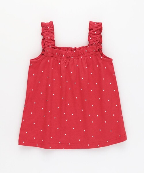 BRANSHES(ブランシェス)の「【接触冷感】フリルタンクトップ(タンクトップ・キッズ・アイボリー/レッド/チャコールグレー・100/150/130/90/110/80/120/140)」の14枚目の写真