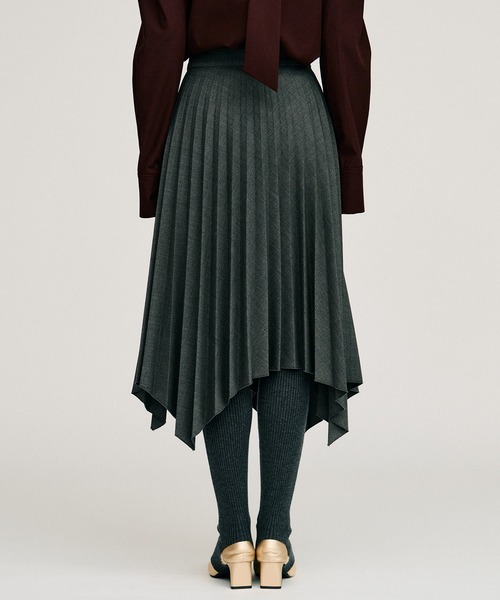 PRANK PROJECT（プランクプロジェクト）の「【2026Autumn Pre-Order】ランダムプリーツラップスカート / Random Pleated Wrap Skirt（スカート・レディース・グレー/ブラウン・38/36）」の12枚目の写真