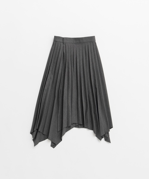 PRANK PROJECT（プランクプロジェクト）の「【2026Autumn Pre-Order】ランダムプリーツラップスカート / Random Pleated Wrap Skirt（スカート・レディース・グレー/ブラウン・38/36）」の15枚目の写真