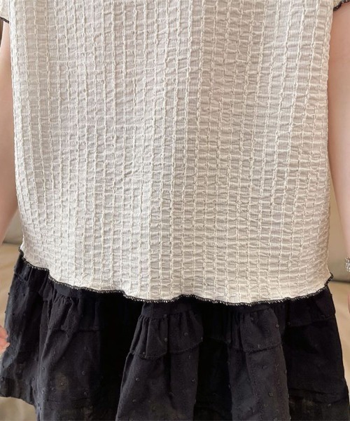 shoppinggo（ショッピングゴー）の「夏服Tシャツ レディース トップス クールネック 半袖Tシャツ 無地 シンプル 韓国ファッション（Tシャツ/カットソー・レディース・ブルー/ピンク/ベージュ・M）」の15枚目の写真