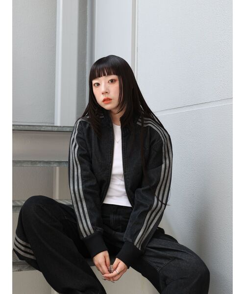 adidas(アディダス)の「【adidas】FIREBIRD TRACKTOP DENIM(デニムジャケット・レディース・ブルー/インディゴブルー/ブラック・SMALL/MEDIUM)」の15枚目の写真