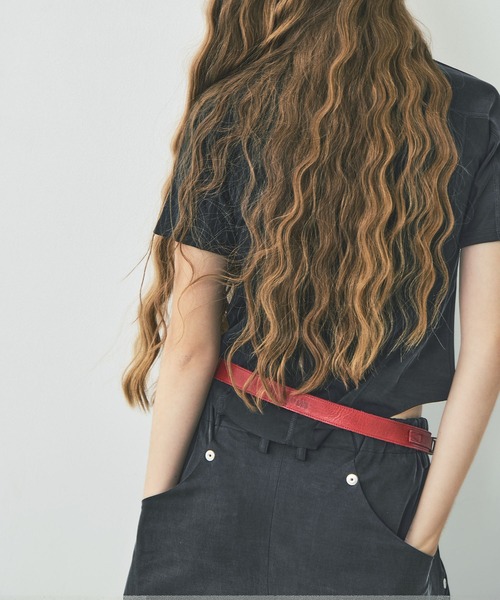 CONZ(コンズ)の「half zip fitted top(Tシャツ/カットソー・レディース・ブラック/グレー・1/2)」の6枚目の写真