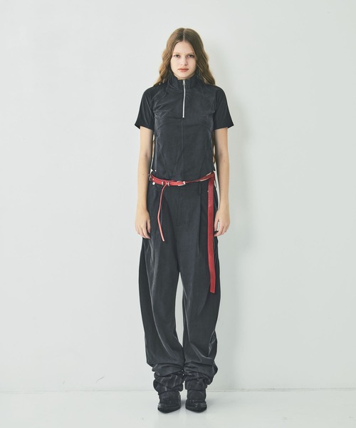 CONZ(コンズ)の「half zip fitted top(Tシャツ/カットソー・レディース・ブラック/グレー・1/2)」の7枚目の写真