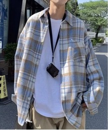 DSビッグチェック長袖シャツ