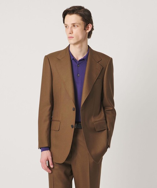 UNITED ARROWS(ユナイテッドアローズ)の「ギャバジン シングル 2ボタン テーラードジャケット ヨコストレッチ(テーラードジャケット・メンズ・モカ・44/50/46/48)」の1枚目の写真