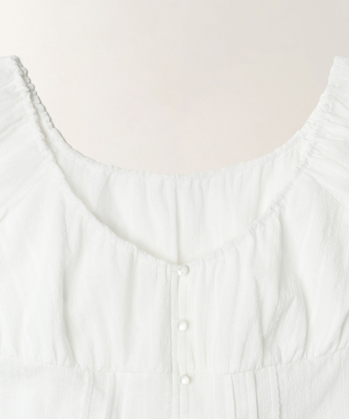 TTUDEMENT(トュードメント)の「EYELET OFF-SHOULDER BLOUSE_WHITE(シャツ/ブラウス・レディース・その他・SMALL/MEDIUM)」の6枚目の写真