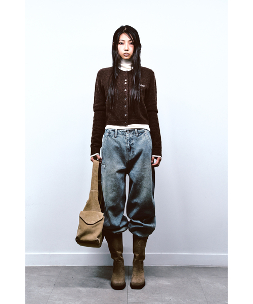 DEINET（ダイニット）の「ALPACA ROUND KNIT CARDIGAN IN BROWN（ニット/セーター・レディース・その他・FREE）」の2枚目の写真