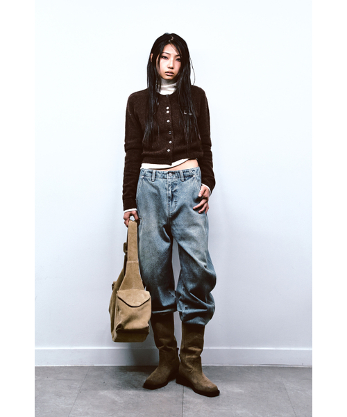 DEINET（ダイニット）の「ALPACA ROUND KNIT CARDIGAN IN BROWN（ニット/セーター・レディース・その他・FREE）」の5枚目の写真