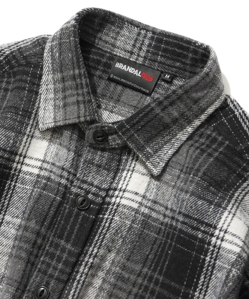 BRANDALISED(ブランダライズド)の「【BRANDALISED/ブランダライズド】ヘビーネルチェックシャツ(シャツ/ブラウス・メンズ・ブラック/ホワイト・M)」の11枚目の写真