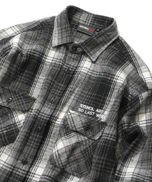 BRANDALISED(ブランダライズド)の「【BRANDALISED/ブランダライズド】ヘビーネルチェックシャツ(シャツ/ブラウス・メンズ・ブラック/ホワイト・M)」の10枚目の写真