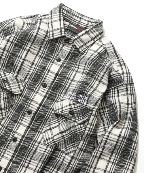 BRANDALISED(ブランダライズド)の「【BRANDALISED/ブランダライズド】ヘビーネルチェックシャツ(シャツ/ブラウス・メンズ・ブラック/ホワイト・M)」の4枚目の写真