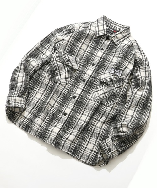 BRANDALISED(ブランダライズド)の「【BRANDALISED/ブランダライズド】ヘビーネルチェックシャツ(シャツ/ブラウス・メンズ・ブラック/ホワイト・M)」の3枚目の写真