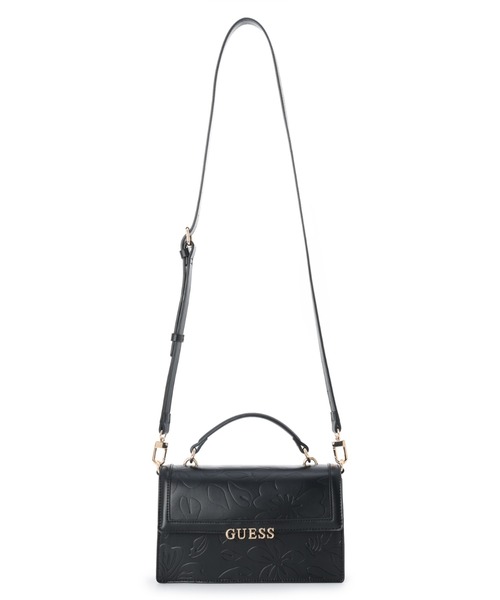 Guess(ゲス)の「FARRAH Top Handle Crossbody ショルダーバッグ(ショルダーバッグ・レディース・ブラック・ONE SIZE)」の4枚目の写真