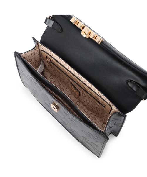 Guess(ゲス)の「FARRAH Top Handle Crossbody ショルダーバッグ(ショルダーバッグ・レディース・ブラック・ONE SIZE)」の9枚目の写真
