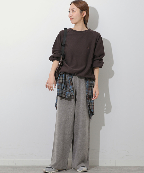JOURNAL STANDARD relume（ジャーナルスタンダード　レリューム）の「ウォッシャブルウールミックスワイドパンツ（その他パンツ・レディース・ブラック/グレー・FREE）」の9枚目の写真