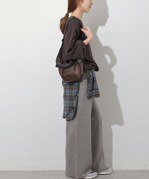 JOURNAL STANDARD relume（ジャーナルスタンダード　レリューム）の「ウォッシャブルウールミックスワイドパンツ（その他パンツ・レディース・ブラック/グレー・FREE）」の10枚目の写真