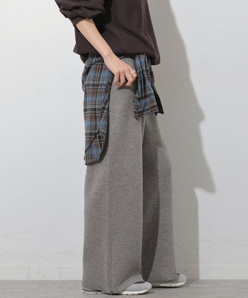 JOURNAL STANDARD relume（ジャーナルスタンダード　レリューム）の「ウォッシャブルウールミックスワイドパンツ（その他パンツ・レディース・ブラック/グレー・FREE）」の13枚目の写真