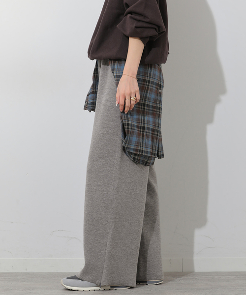 JOURNAL STANDARD relume（ジャーナルスタンダード　レリューム）の「ウォッシャブルウールミックスワイドパンツ（その他パンツ・レディース・ブラック/グレー・FREE）」の14枚目の写真