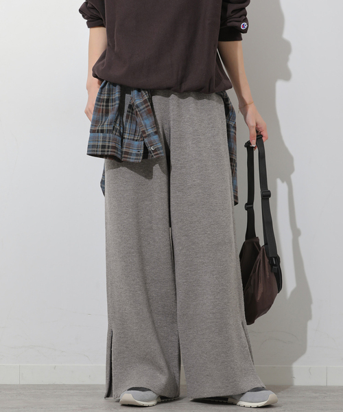JOURNAL STANDARD relume（ジャーナルスタンダード　レリューム）の「ウォッシャブルウールミックスワイドパンツ（その他パンツ・レディース・ブラック/グレー・FREE）」の16枚目の写真
