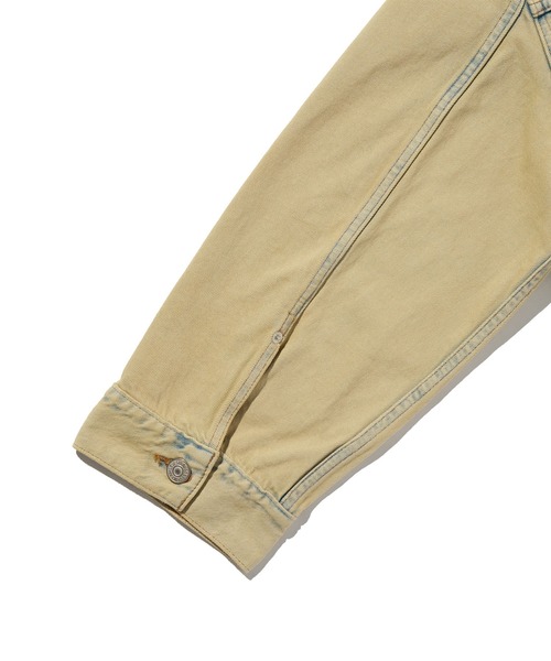 Levi's（リーバイス）の「Levi's/リーバイス ROSE（ロゼ）着用 ルーズ クロップド トラッカージャケット（デニムジャケット・レディース・ベージュ・M/S/XS）」の5枚目の写真