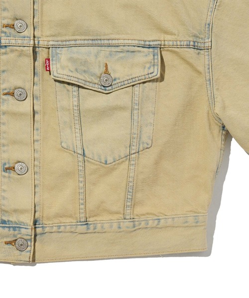 Levi's（リーバイス）の「Levi's/リーバイス ROSE（ロゼ）着用 ルーズ クロップド トラッカージャケット（デニムジャケット・レディース・ベージュ・M/S/XS）」の4枚目の写真