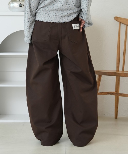 kutir（クティール）の「ポケットレースカーブパンツ（その他パンツ・レディース・チャコールグレー/ネイビー/ブラウン・MEDIUM/SMALL）」の14枚目の写真