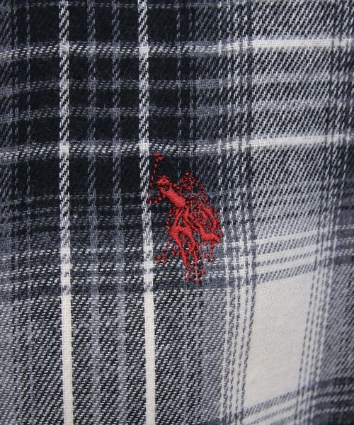 U.S. POLO ASSN.(ユーエスポロアッスン)の「【U.S. POLO ASSN.】clear 別注 チェックネルシャツ(シャツ/ブラウス・レディース・ブラウン/グリーン/ブラック・F)」の8枚目の写真