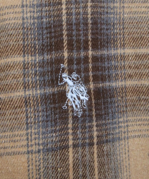 U.S. POLO ASSN.(ユーエスポロアッスン)の「【U.S. POLO ASSN.】clear 別注 チェックネルシャツ(シャツ/ブラウス・レディース・ブラウン/グリーン/ブラック・F)」の11枚目の写真