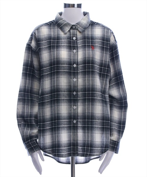 U.S. POLO ASSN.(ユーエスポロアッスン)の「【U.S. POLO ASSN.】clear 別注 チェックネルシャツ(シャツ/ブラウス・レディース・ブラウン/グリーン/ブラック・F)」の10枚目の写真