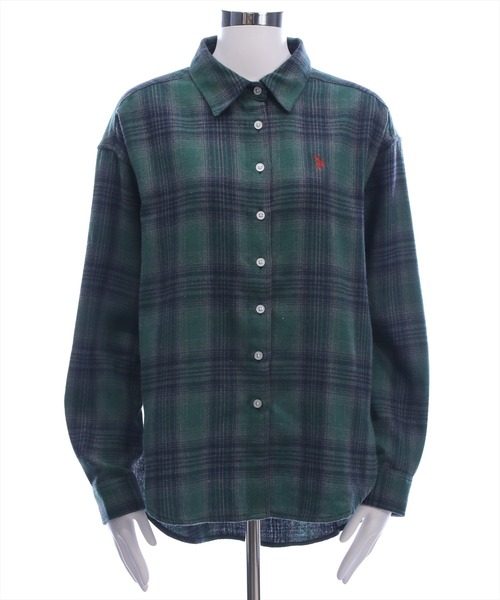 U.S. POLO ASSN.(ユーエスポロアッスン)の「【U.S. POLO ASSN.】clear 別注 チェックネルシャツ(シャツ/ブラウス・レディース・ブラウン/グリーン/ブラック・F)」の16枚目の写真