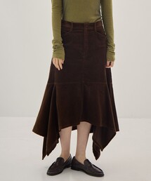 08sircus | 【08sircus/サーカス】Corduroy panelled drape skirt/コーデュロイ パネルドレープスカート(スカート)