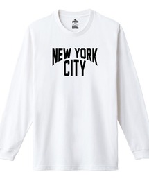 Ol' Basics(オール・ベーシックス) 長袖Tシャツ NEW YORK CITY ロゴ プリント 袖リブ ロンT ロングTシャツ トップス カットソー メンズ ユニセックス