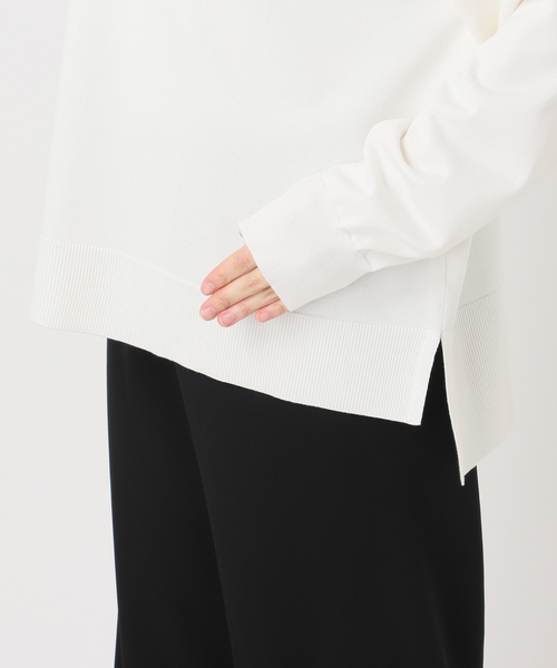AP STUDIO(エーピーストゥディオ)の「Lycee Vneck knit(ニット/セーター・レディース・グレー/ホワイト・FREE)」の9枚目の写真