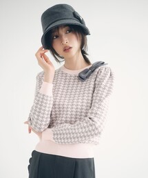 TOCCA（トッカ）の「HOUNDTOOTH RIBBON ニット（ニット/セーター）」