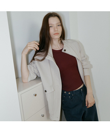 Two-way bomber jumper [FRFA05JP01]_Light gray