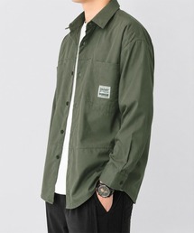ワンポイントロゴシャツ長袖 メンズ春秋服