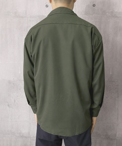 AsaAura(アサオーラ)の「ワンポイントロゴシャツ長袖 メンズ春秋服(シャツ/ブラウス・メンズ・キャメル/カーキ/ブラック・M/L)」の7枚目の写真